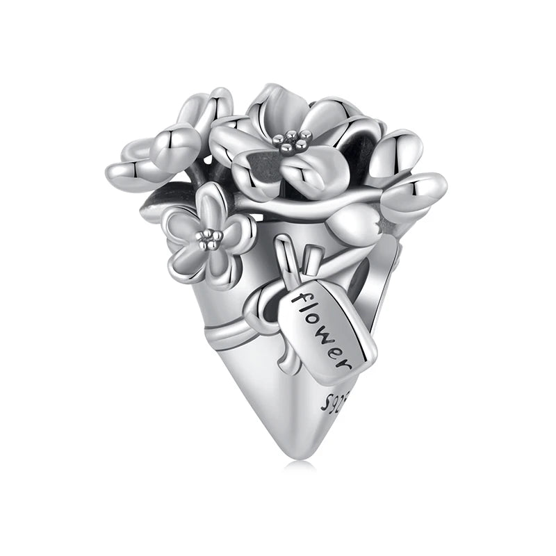 Ramo Flores Charm Plata S925 - Charmsymore