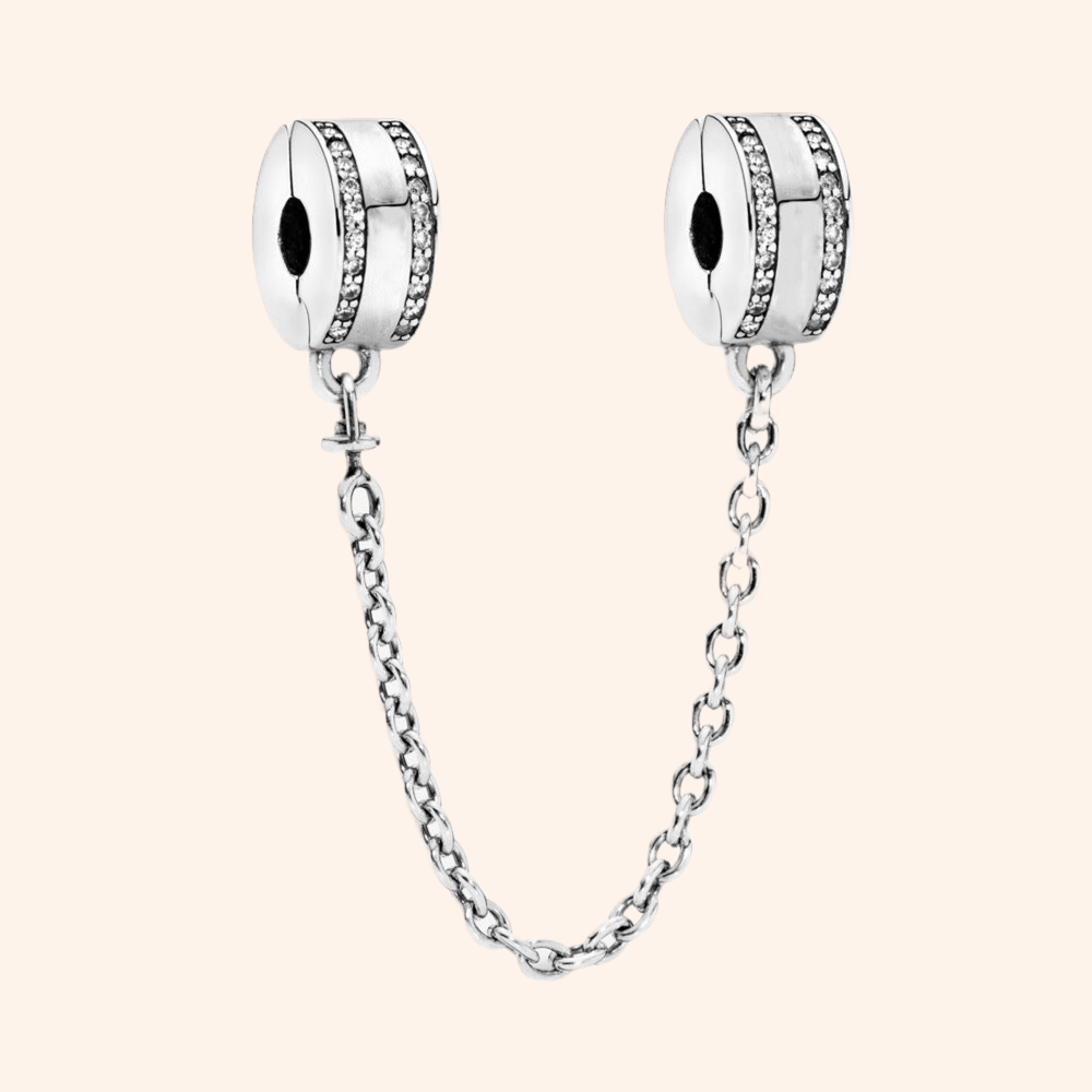 Cadena De Seguridad Plata S925 - Charmsymore