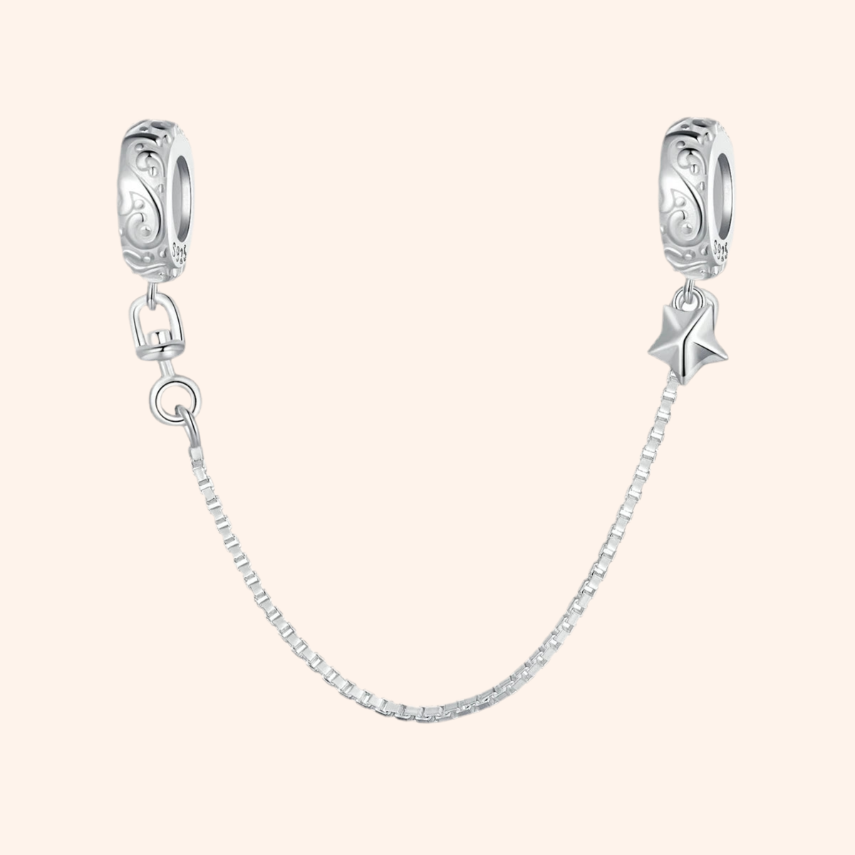 Cadena Estrella Plata S925 - Charmsymore