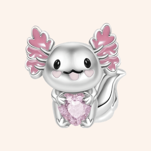 Charm Ajolote Rosa S925 ENTREGA INMEDIATA - Charmsymore