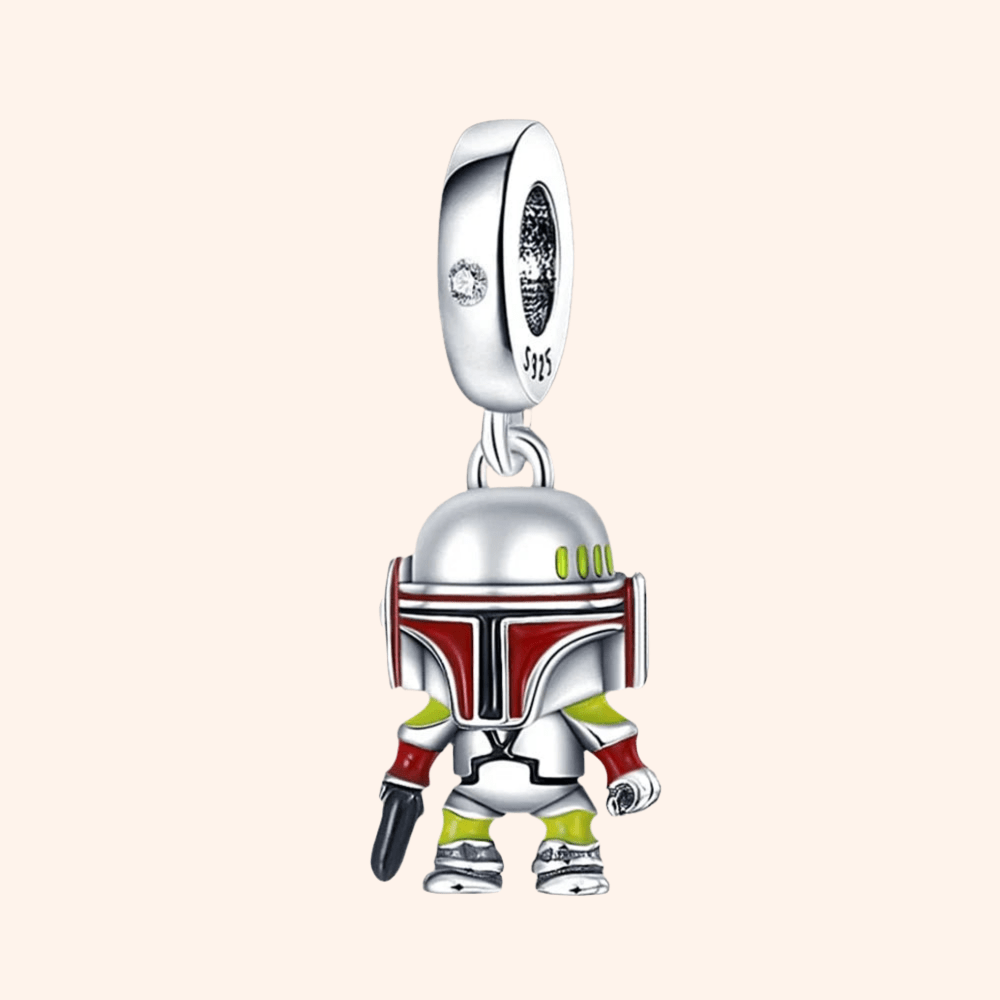 Charm Boba Fett Plata S925 - Charmsymore