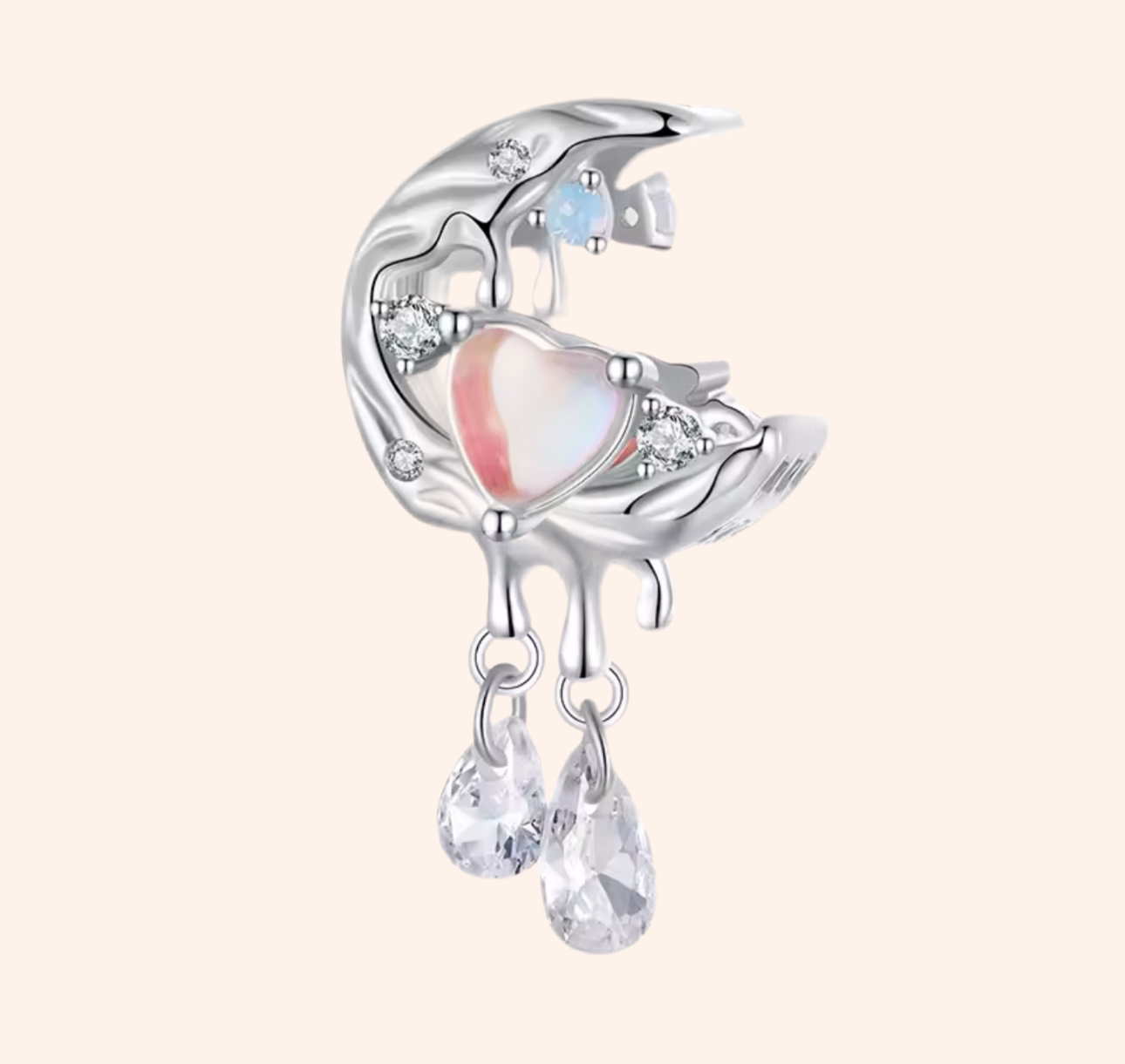 Charm Luna Lluvia Plata 925 - Charmsymore