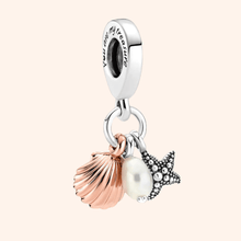 Charm Conchas y Estrella de Mar Plata S925
