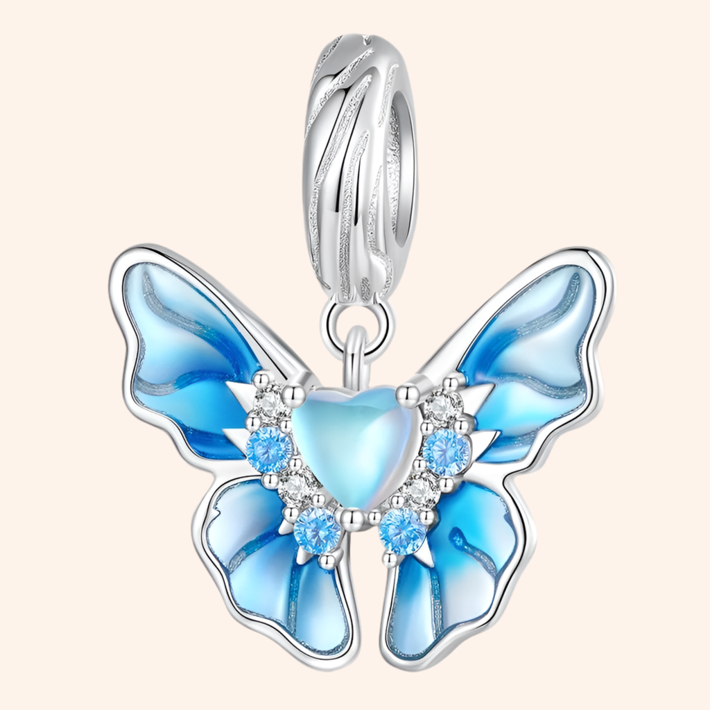 Charm Mariposa Plata S925 - Charmsymore