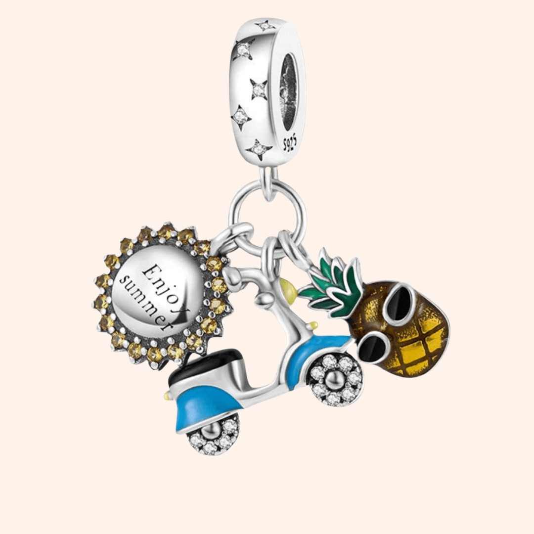 Charm Moto Piña S925 - Charmsymore