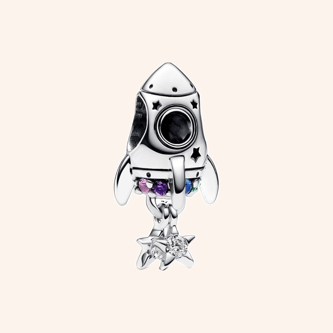 Charm Nave Espacial Plata S925 - Charmsymore
