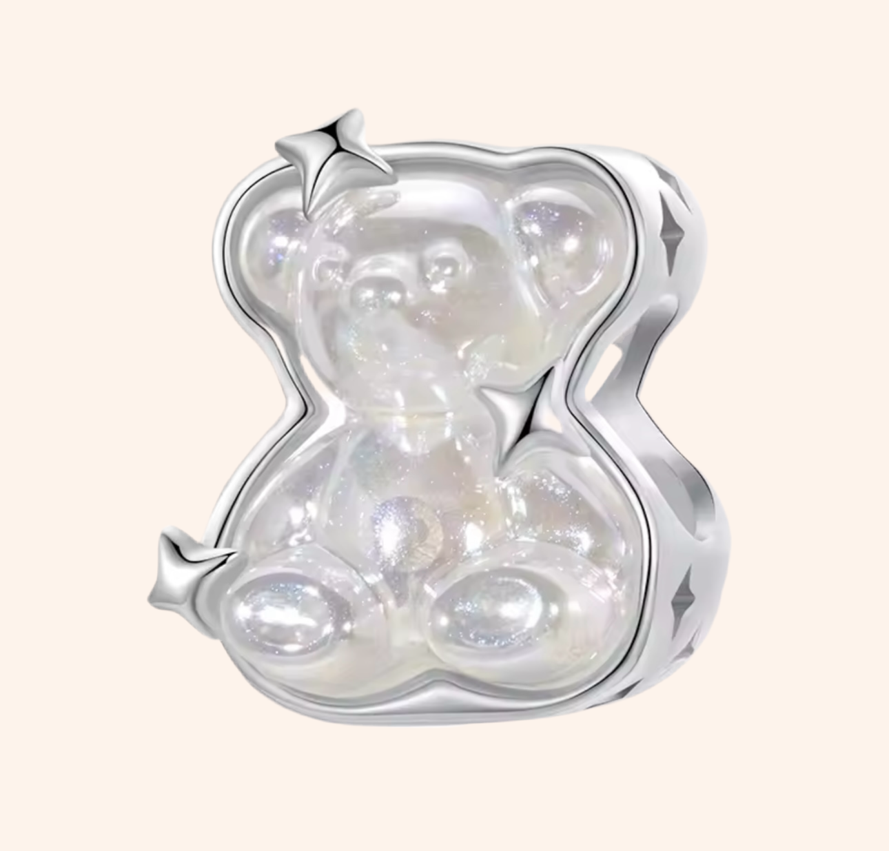 Charm Osito Plata 925 - Charmsymore