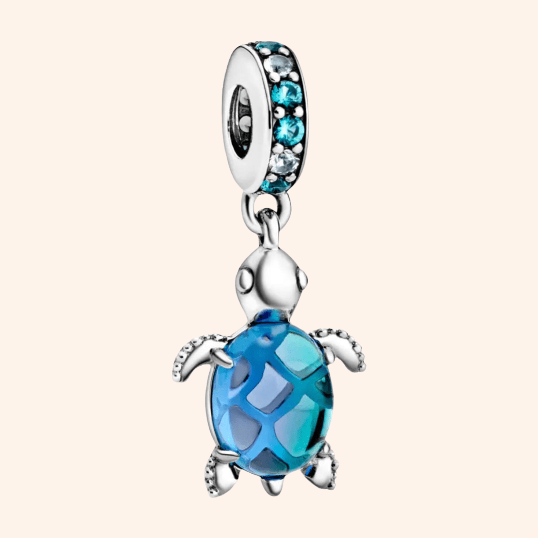 Charm Tortuga Azul S925 Entrega Inmediata - Charmsymore