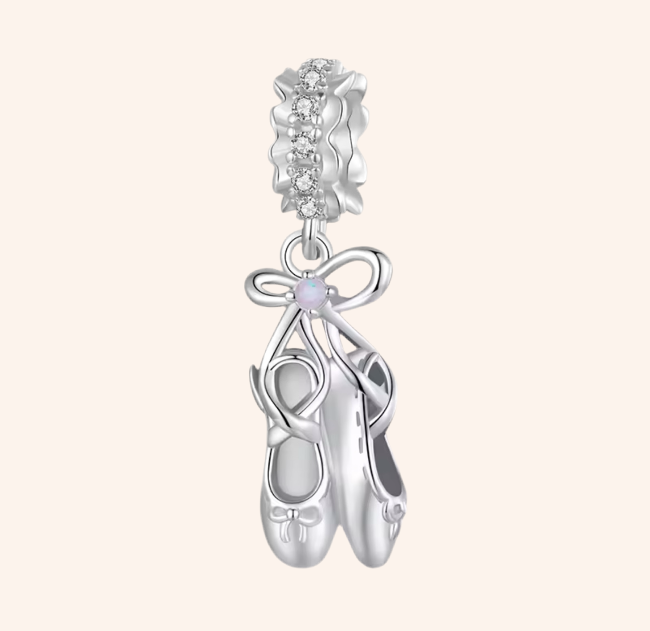 Charm Zapatillas Ballet Plata 925 - Charmsymore