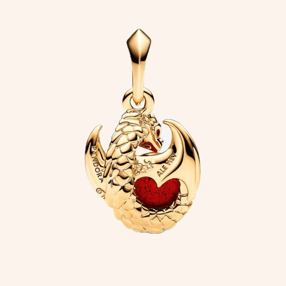 Dragón De Fuego GOT Charm Plata S925 Entrega Inmediata - Charmsymore