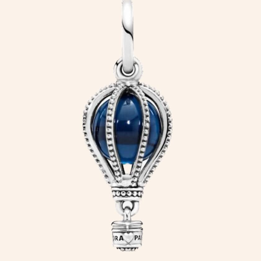 Globo Azul Plata S925 - Charmsymore