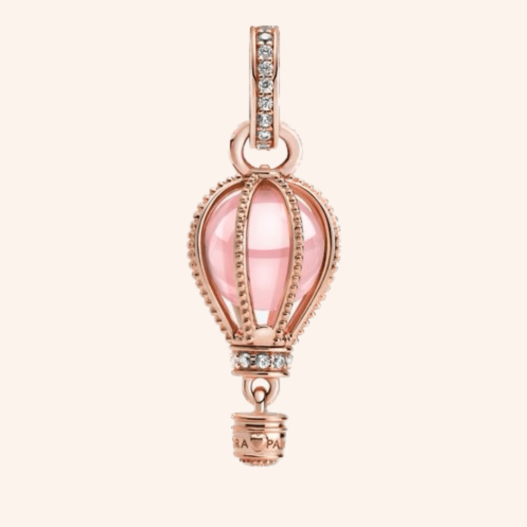 Globo Rose Gold Plata S925 - Charmsymore