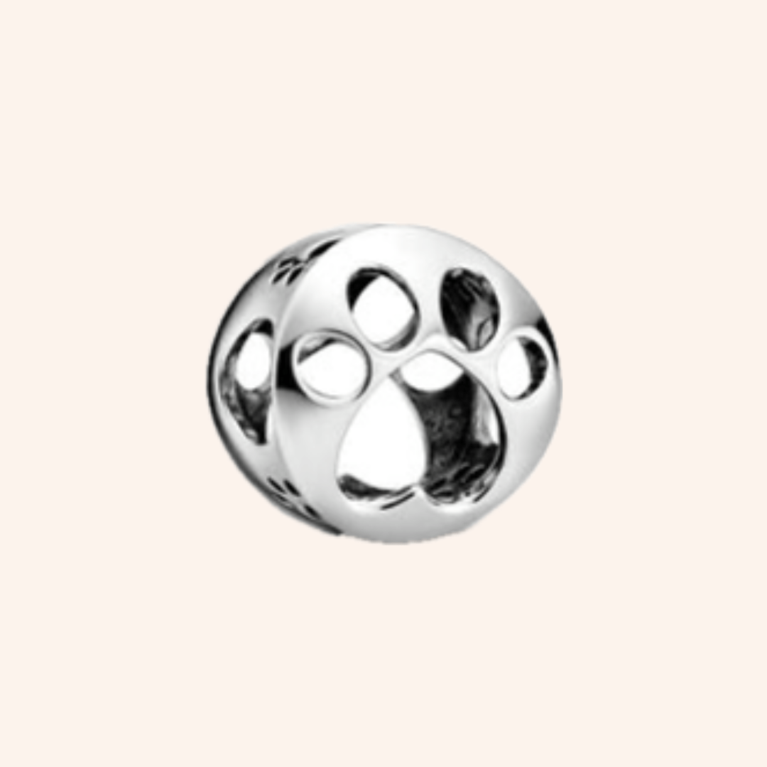 Huella Perrito Charm Plata S925 - Charmsymore