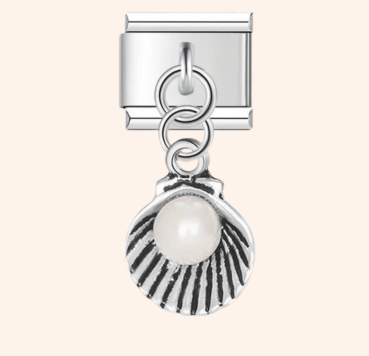 Italian Charm Concha Perla 𝗘𝗡𝗧𝗥𝗘𝗚𝗔 𝗜𝗡𝗠𝗘𝗗𝗜𝗔𝗧𝗔 - Charmsymore