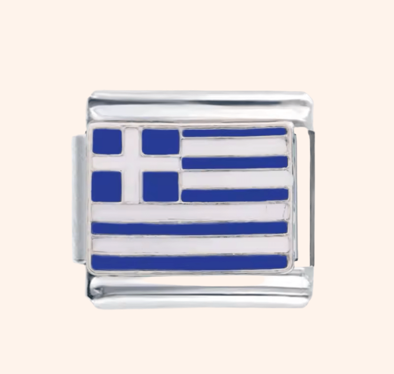 Italian Charm Grecia Acero Inoxidable - Charmsymore