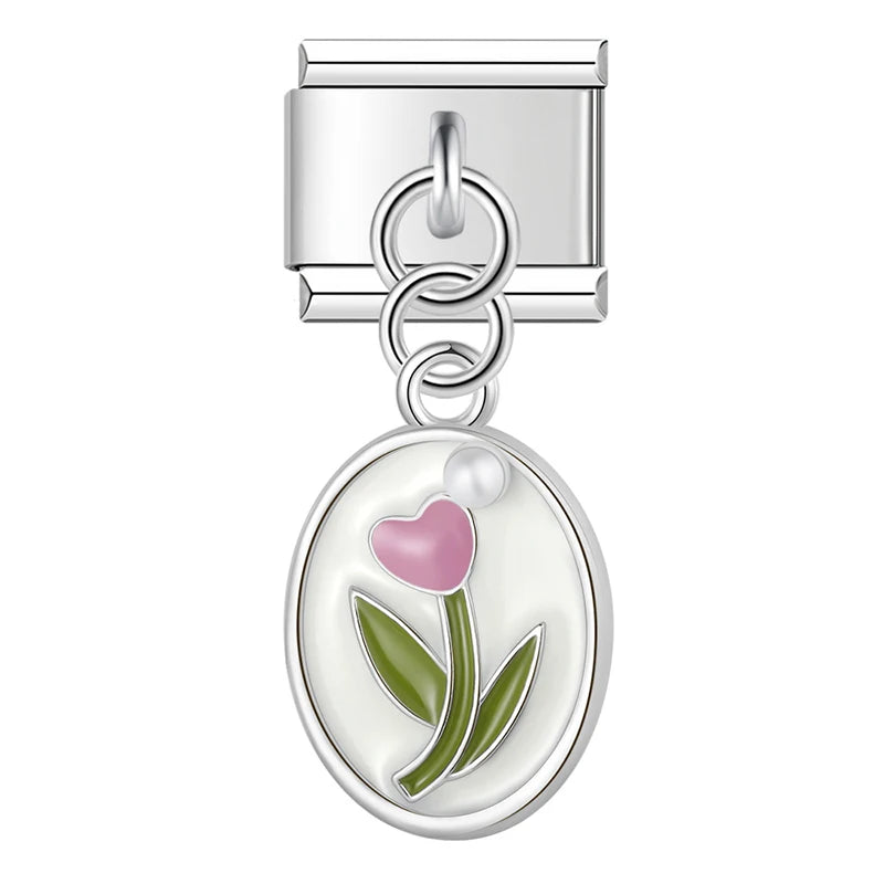 Italian Charm Tulipanes - Charmsymore