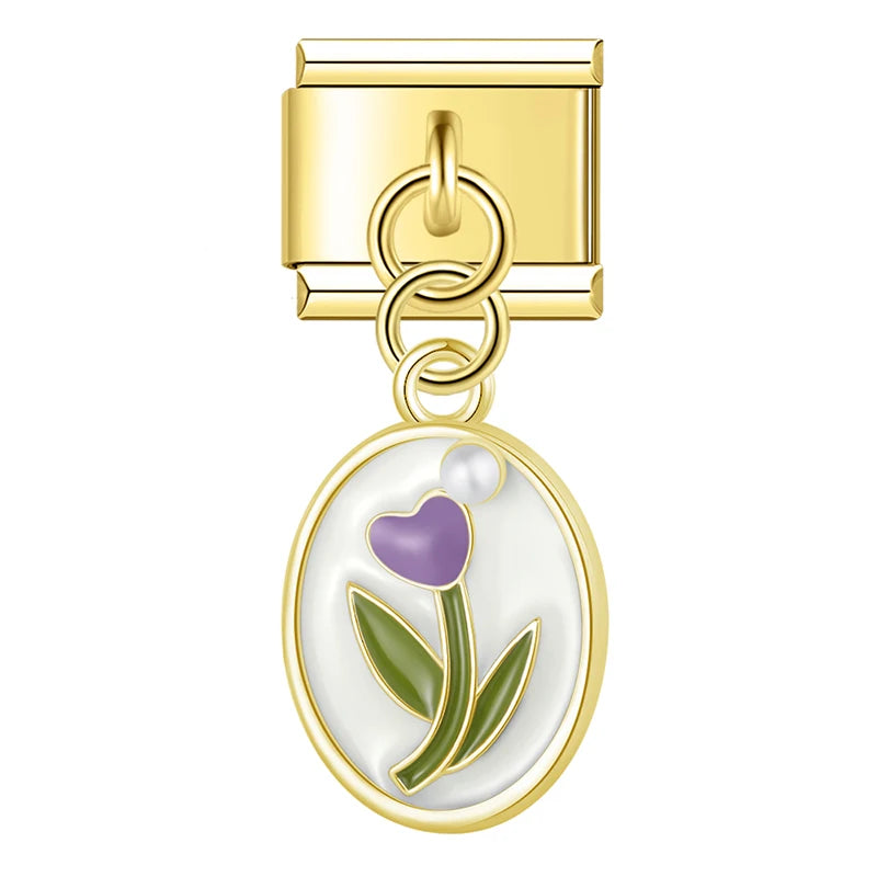 Italian Charm Tulipanes - Charmsymore