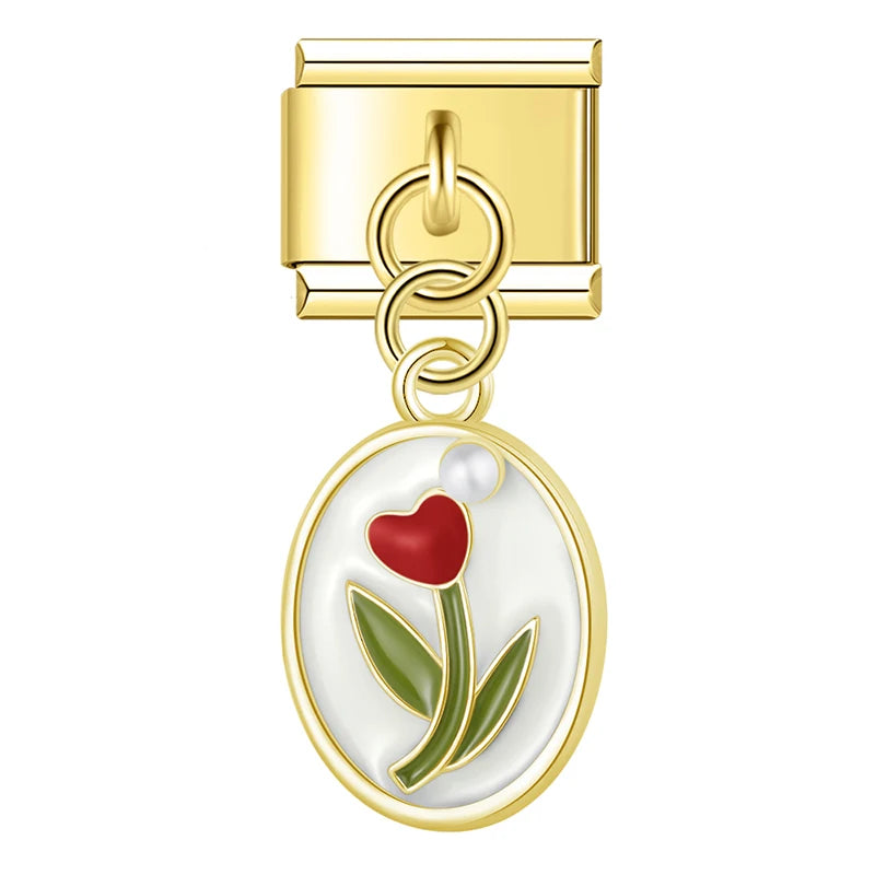 Italian Charm Tulipanes - Charmsymore