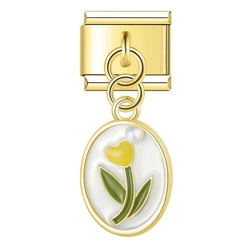 Italian Charm Tulipanes - Charmsymore