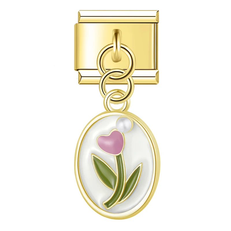 Italian Charm Tulipanes - Charmsymore