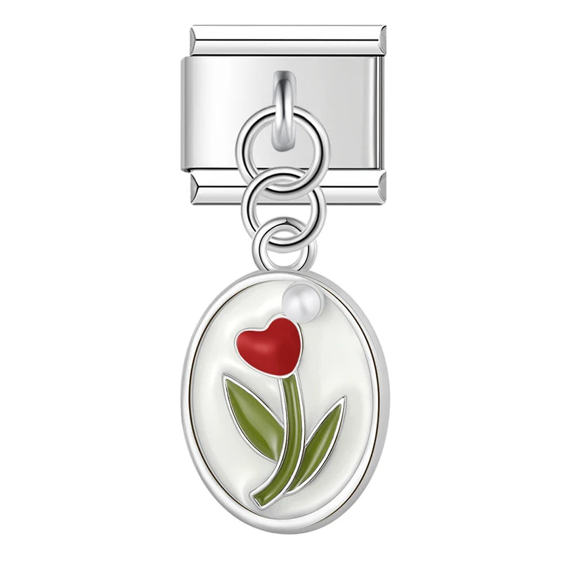 Italian Charm Tulipanes - Charmsymore