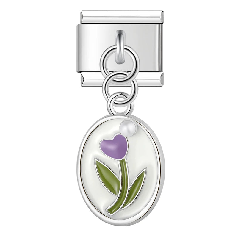 Italian Charm Tulipanes - Charmsymore
