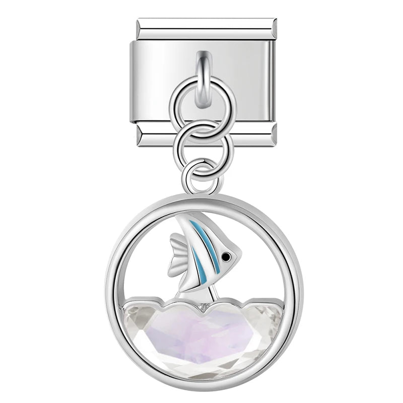 Italian Charms Ballena & Peces - Charmsymore