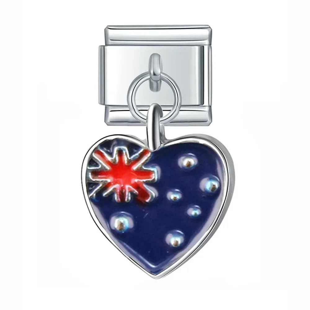 Italian Charms Banderas Acero Inoxidable - Charmsymore