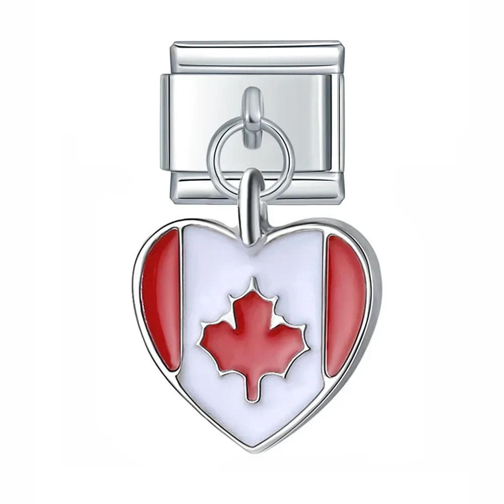 Italian Charms Banderas Acero Inoxidable - Charmsymore