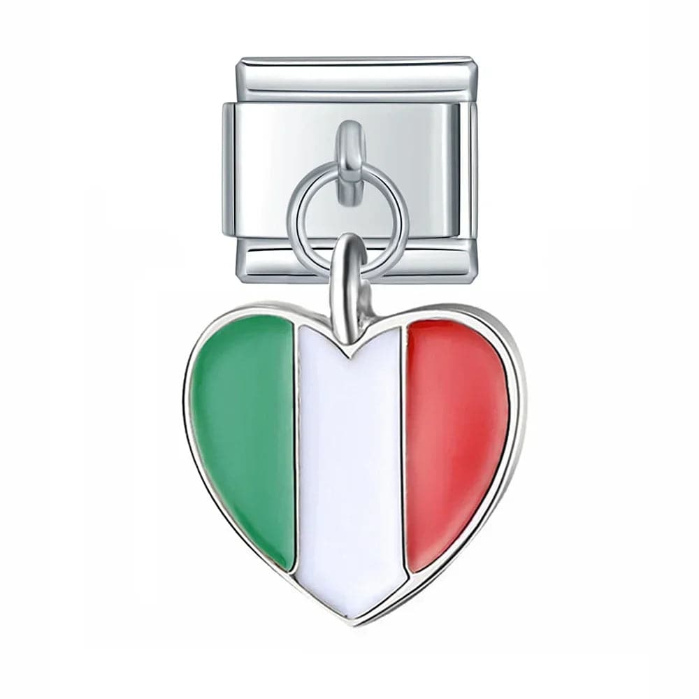 Italian Charms Banderas Acero Inoxidable - Charmsymore