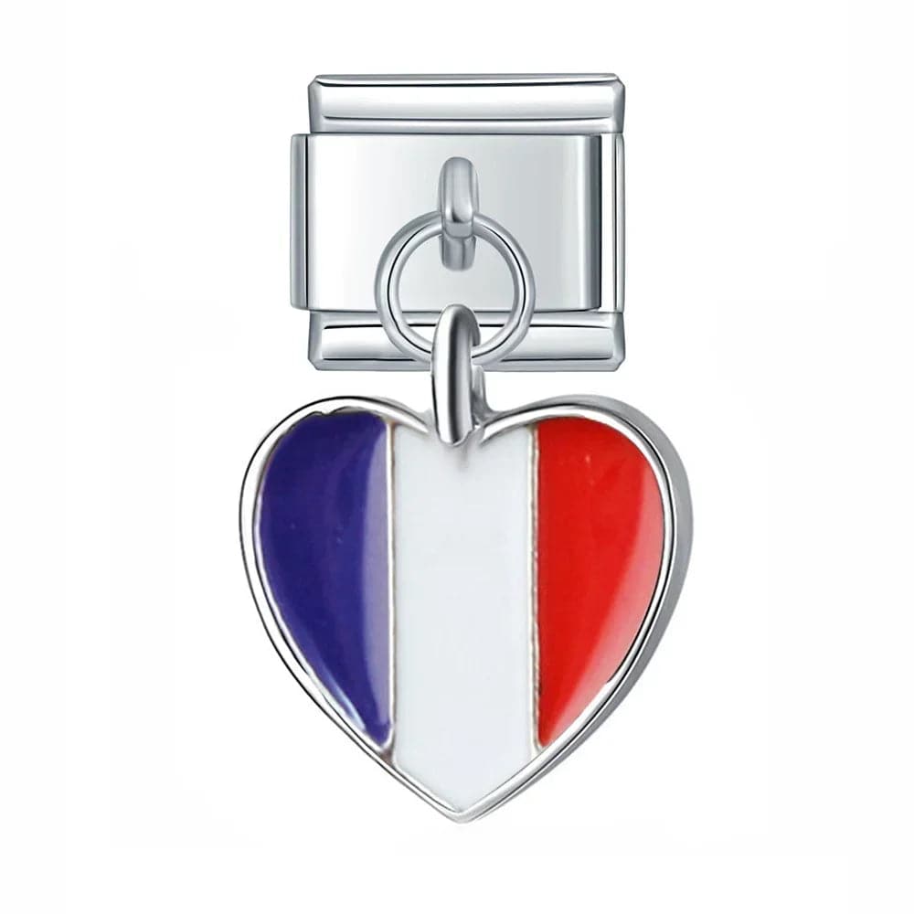 Italian Charms Banderas Acero Inoxidable - Charmsymore
