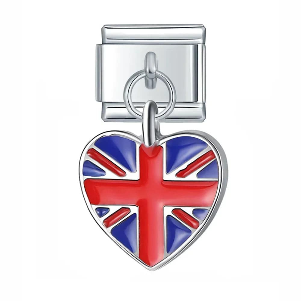Italian Charms Banderas Acero Inoxidable - Charmsymore