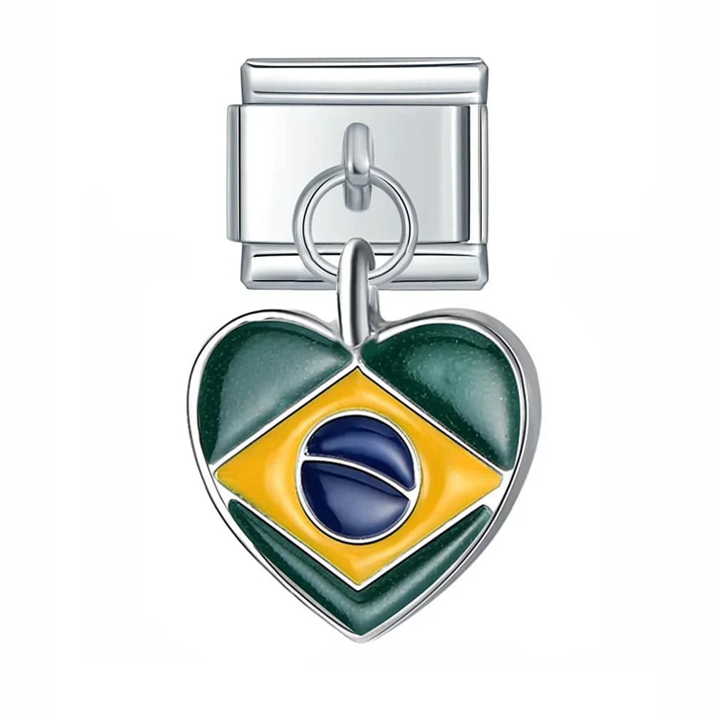 Italian Charms Banderas Acero Inoxidable - Charmsymore
