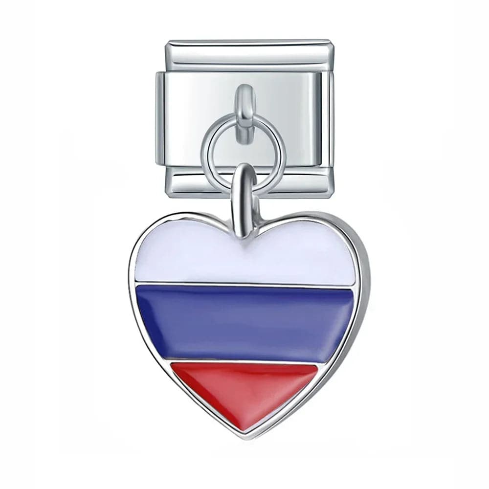 Italian Charms Banderas Acero Inoxidable - Charmsymore