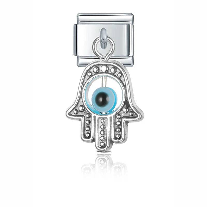 Italian Charms Colgantes Ojo Acero Inoxidable - Charmsymore