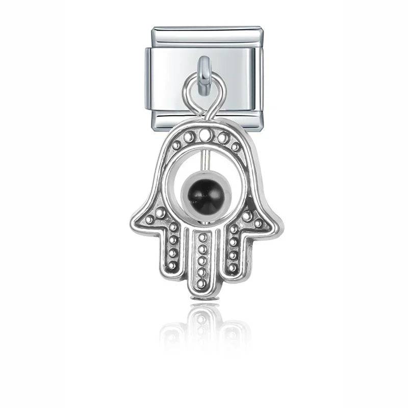Italian Charms Colgantes Ojo Acero Inoxidable - Charmsymore
