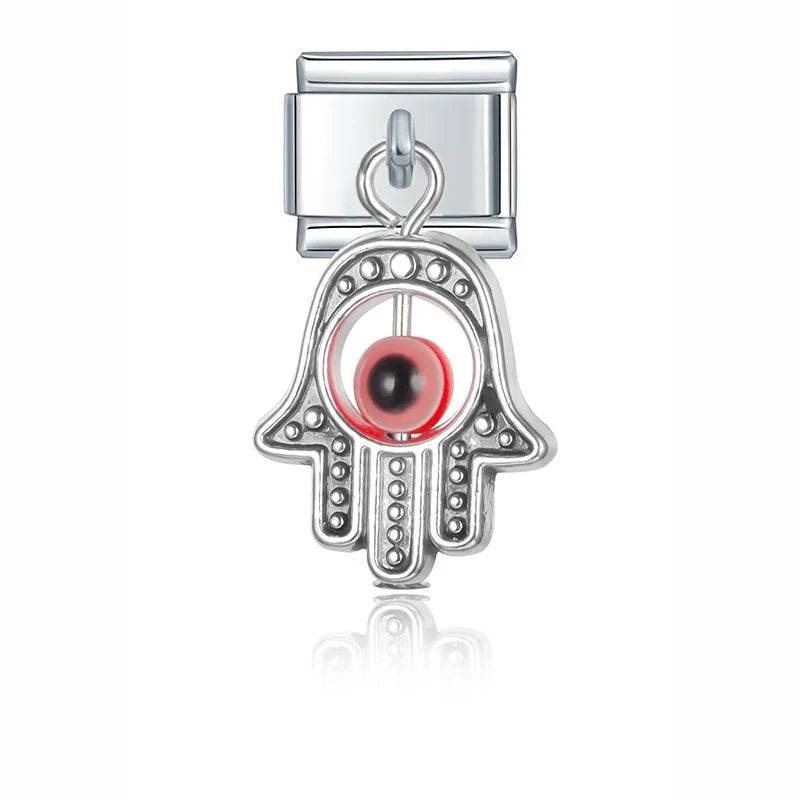 Italian Charms Colgantes Ojo Acero Inoxidable - Charmsymore