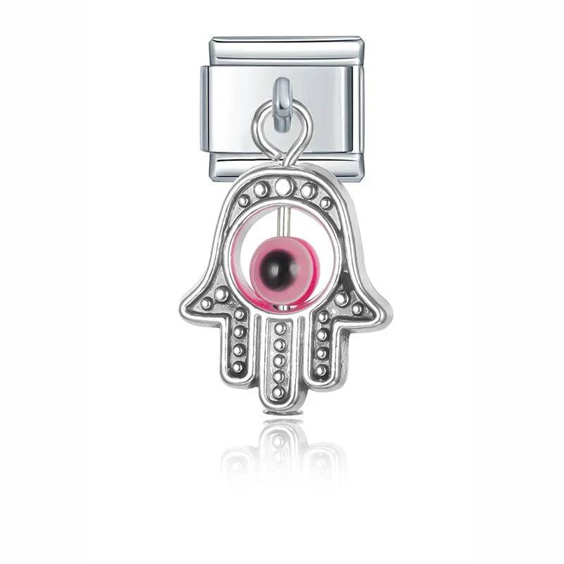 Italian Charms Colgantes Ojo Acero Inoxidable - Charmsymore