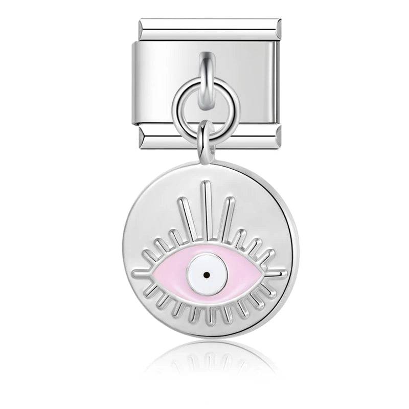 Italian Charms Colgantes Ojo Acero Inoxidable - Charmsymore