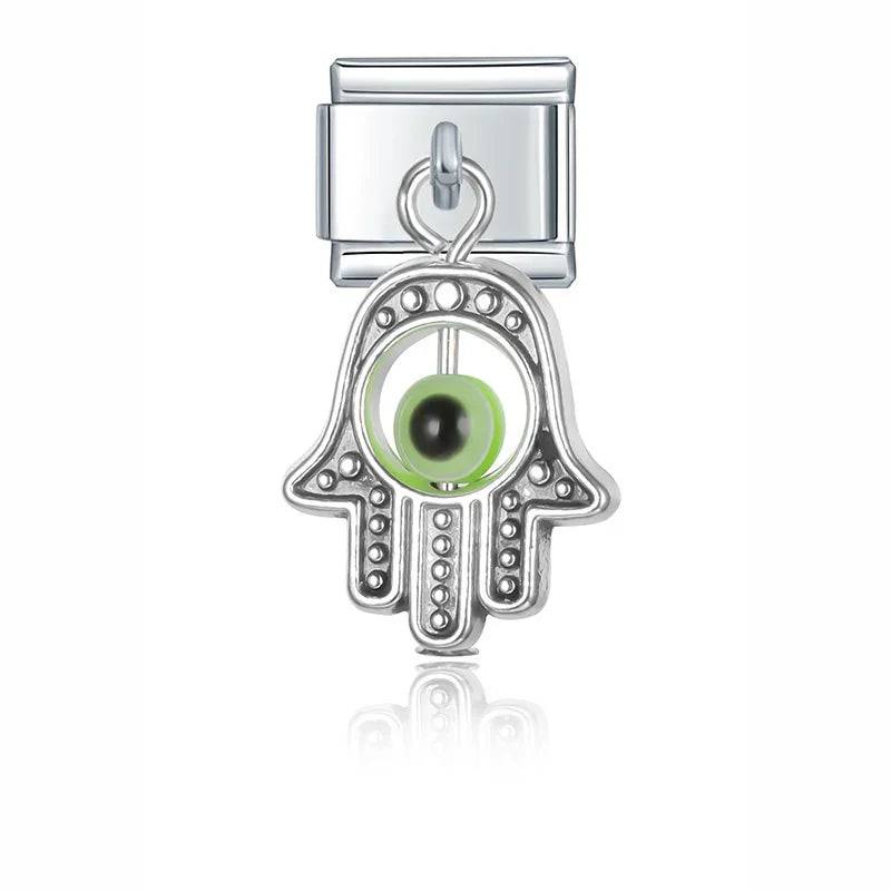 Italian Charms Colgantes Ojo Acero Inoxidable - Charmsymore