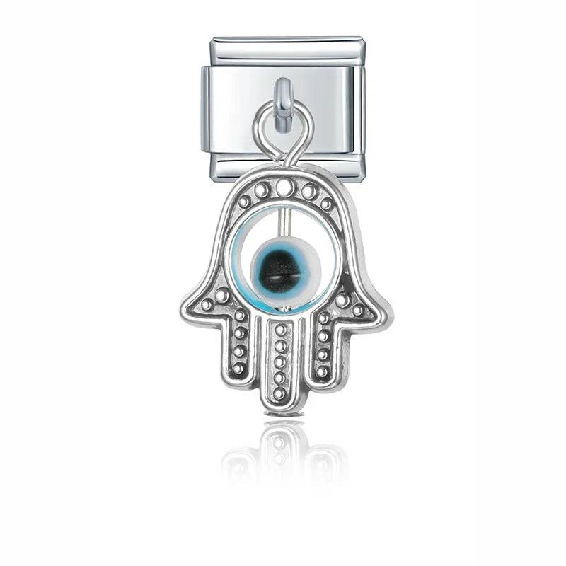 Italian Charms Colgantes Ojo Acero Inoxidable - Charmsymore