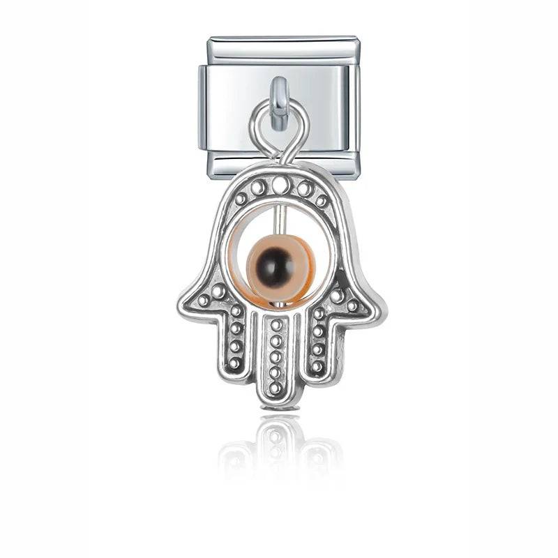 Italian Charms Colgantes Ojo Acero Inoxidable - Charmsymore