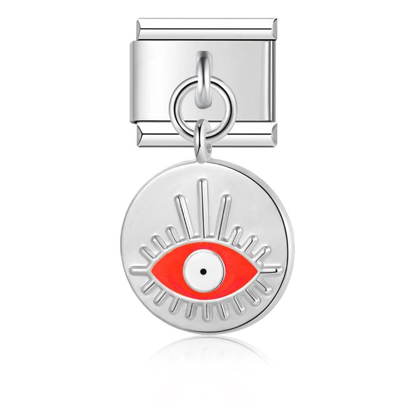 Italian Charms Colgantes Ojo Acero Inoxidable - Charmsymore