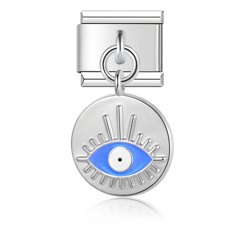 Italian Charms Colgantes Ojo Acero Inoxidable - Charmsymore