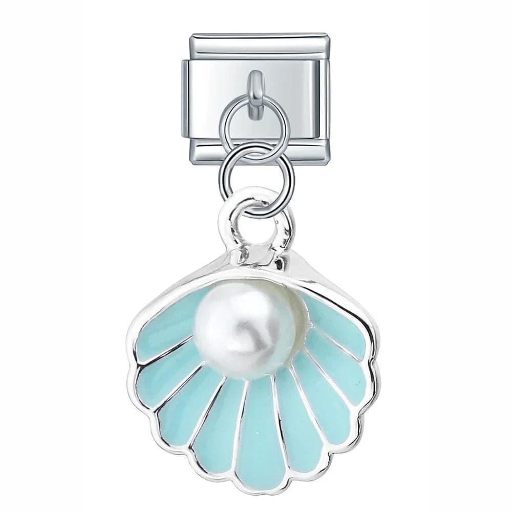 Italian Charms Conchas Del Mar Acero Inoxidable - Charmsymore