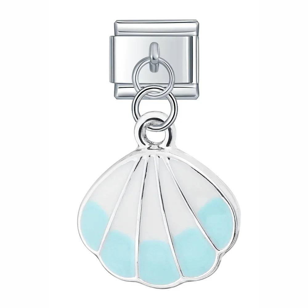 Italian Charms Conchas Del Mar Acero Inoxidable - Charmsymore