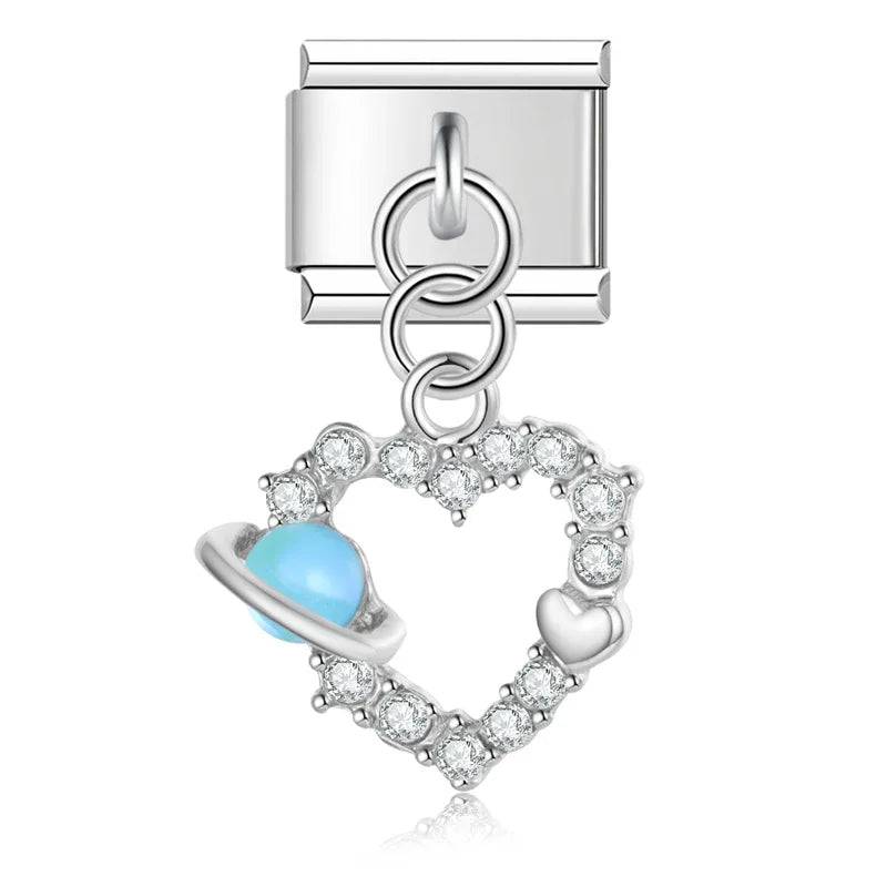 Italian Charms Espacio Acero Inoxidable - Charmsymore