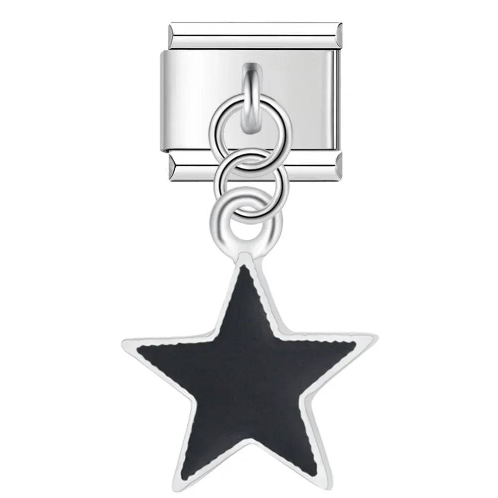Italian Charms Estrellas Colgantes Acero Inoxidable - Charmsymore