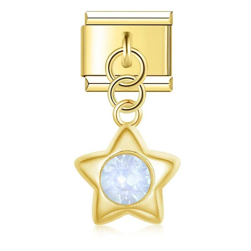 Italian Charms Estrellas Colgantes Acero Inoxidable - Charmsymore
