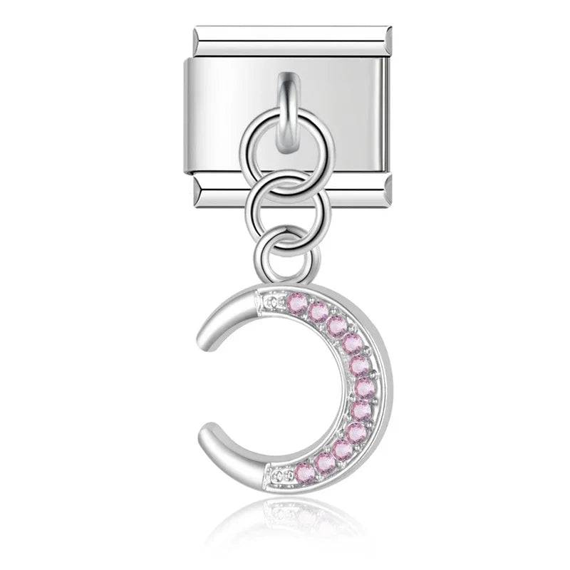 Italian Charms Estrellas Colgantes Acero Inoxidable - Charmsymore